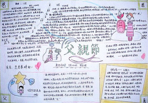 父亲节手抄报小学获奖作品_2023父亲节手抄报精美作品一等奖精选5篇