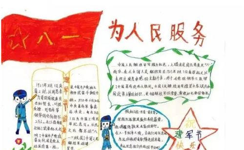 2023八一建军节小学生手抄报图片_建军节手抄报内容资料精选5篇