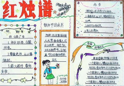 教师节手抄报大全简单好画精选5篇