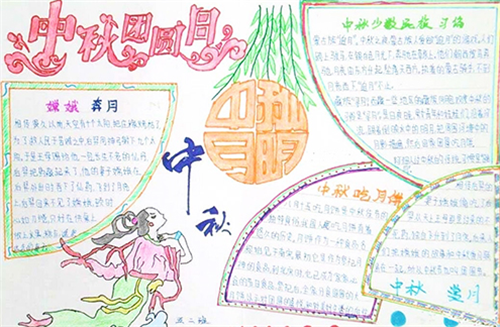 中秋节手抄报图片大全_中秋节手抄报一等奖精选