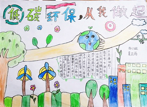 2024美丽中国我是行动者手抄报简单好画精选5张