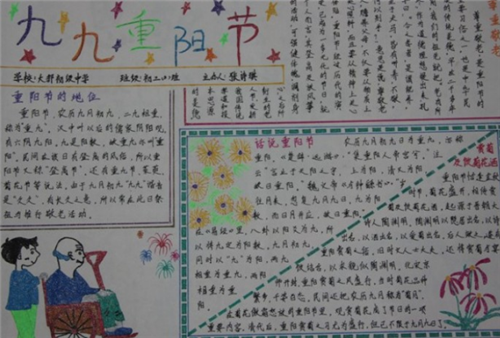 2025重阳节儿童手抄报简单