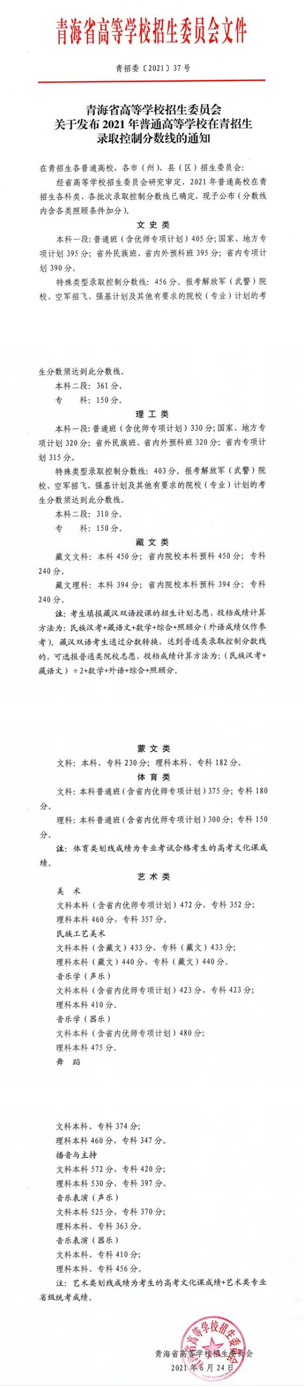 青海高考分数线2025预测